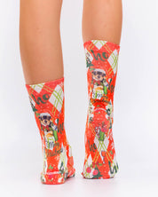 Damask Decor I Christmas Ladies Socks