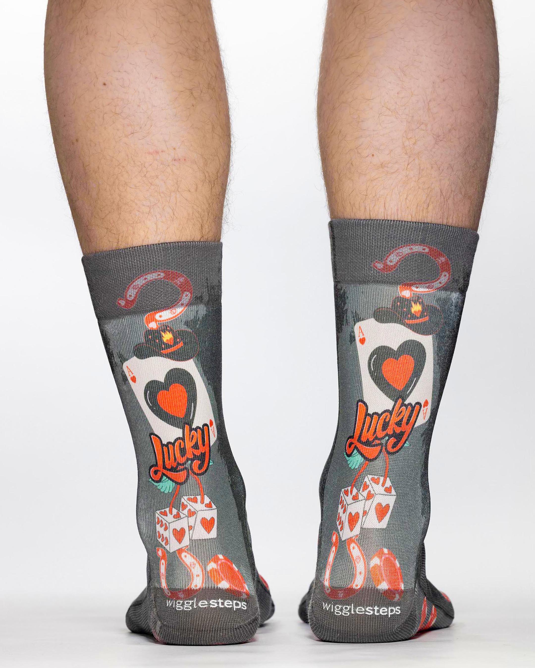 Lucky You Playing Card Design Socks | Fun & Stylish