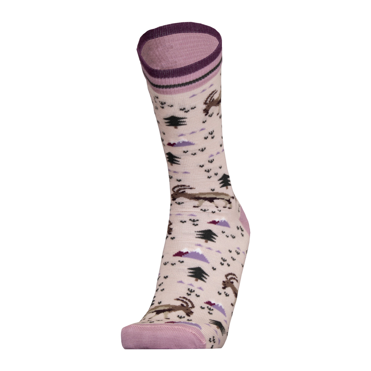 Ibex Lilac Nativa Wool Socks