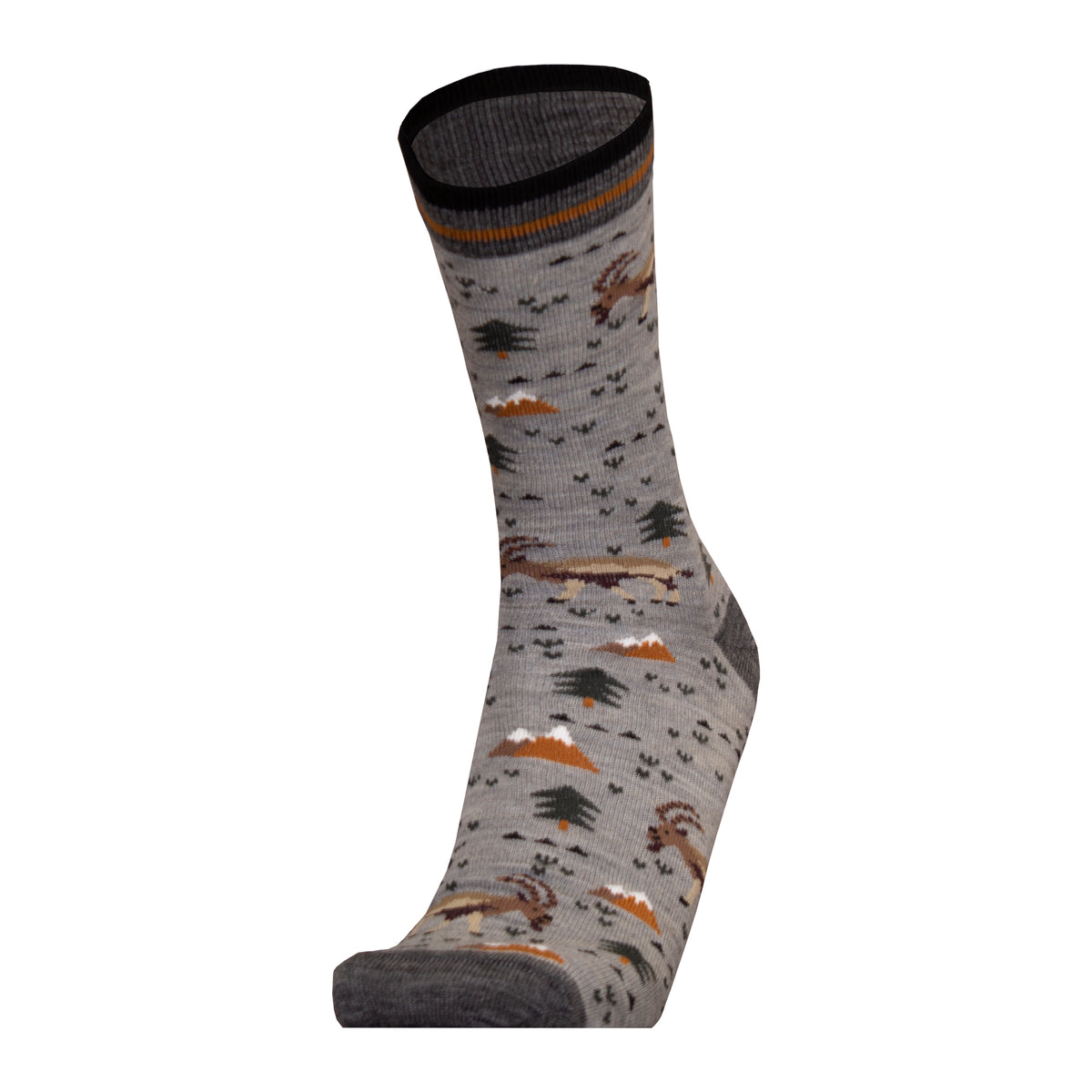 Ibex Grey Nativa Wool Socks