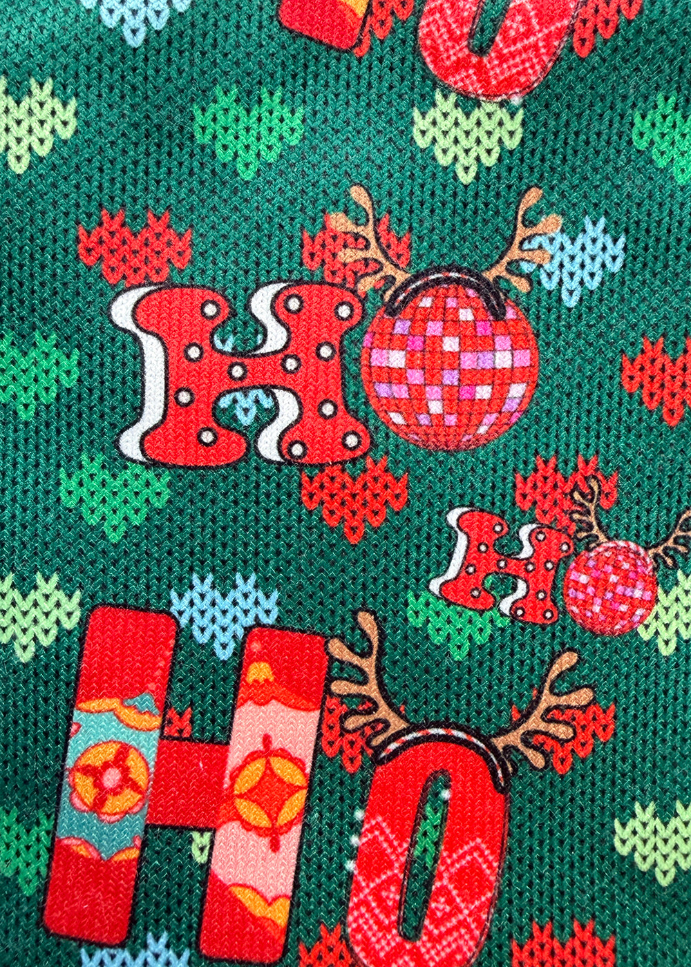 Knitted HoHo Christmas Ladies Socks