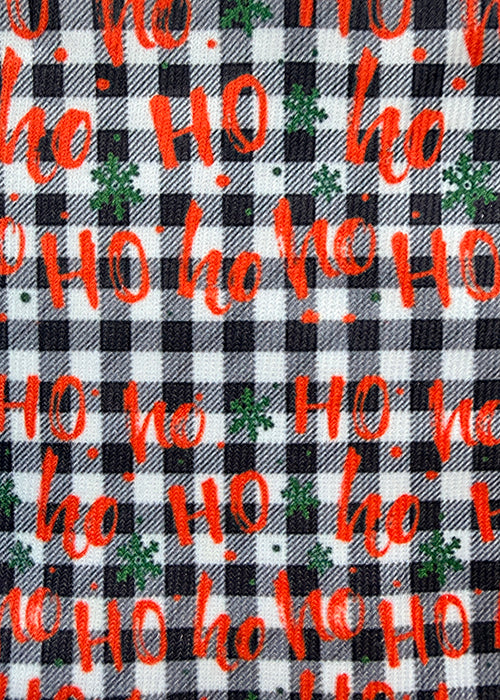 Ho Ho Ho Check Ladies Socks