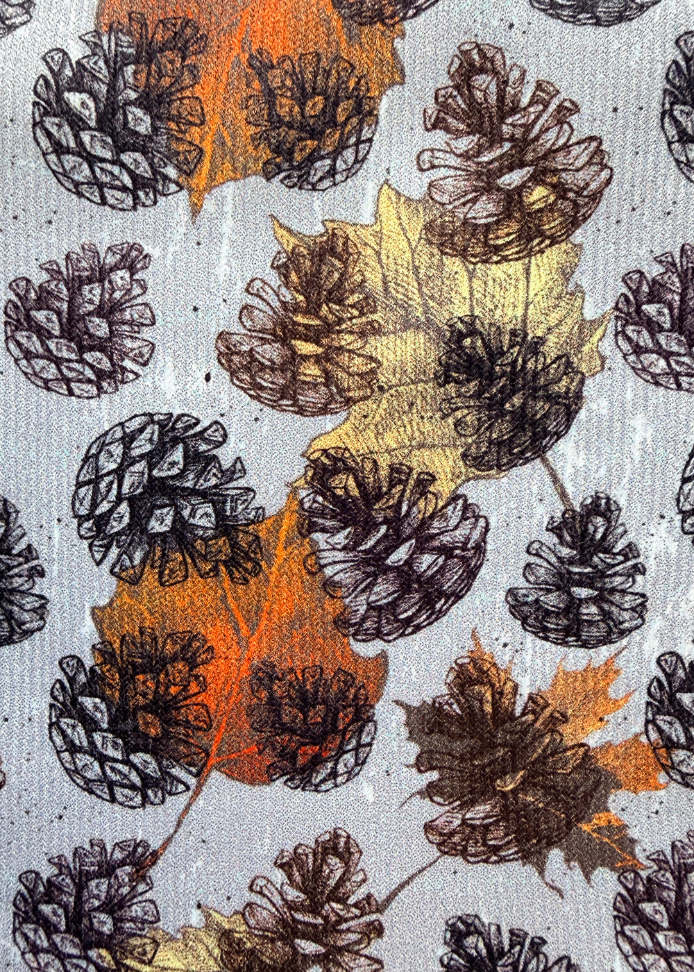 White Fall Autumn Leaves Novelty Ladies Socks