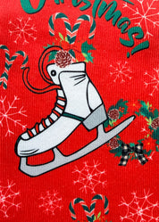 Christmas Skating Mens Socks