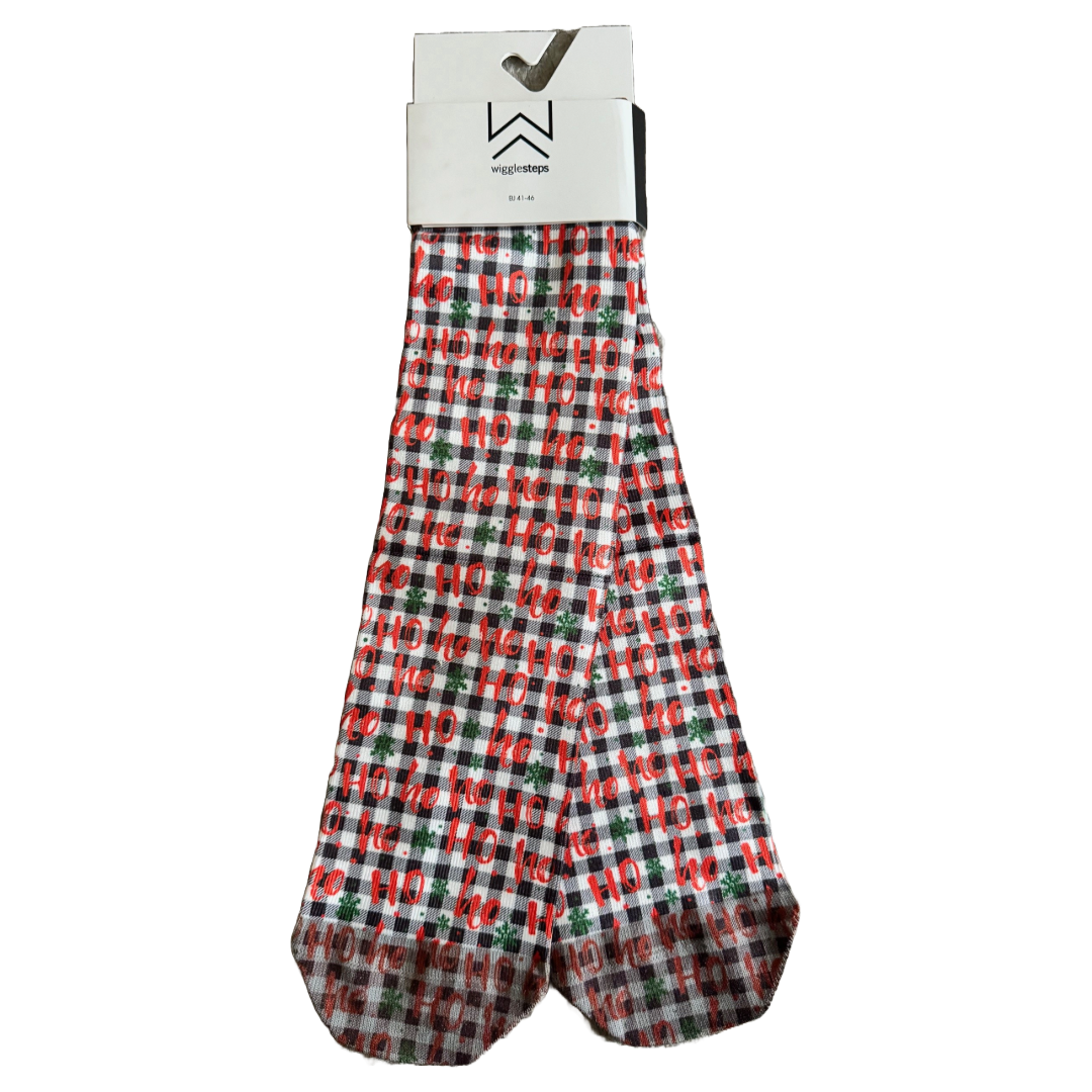 Ho Ho Ho Check Ladies Socks