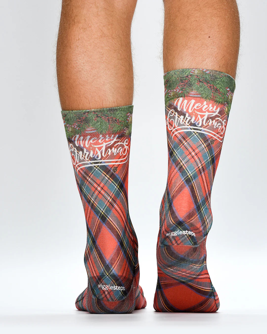 Check Berry Mens  Christmas Socks