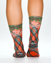 Check Berry Christmas Ladies Socks