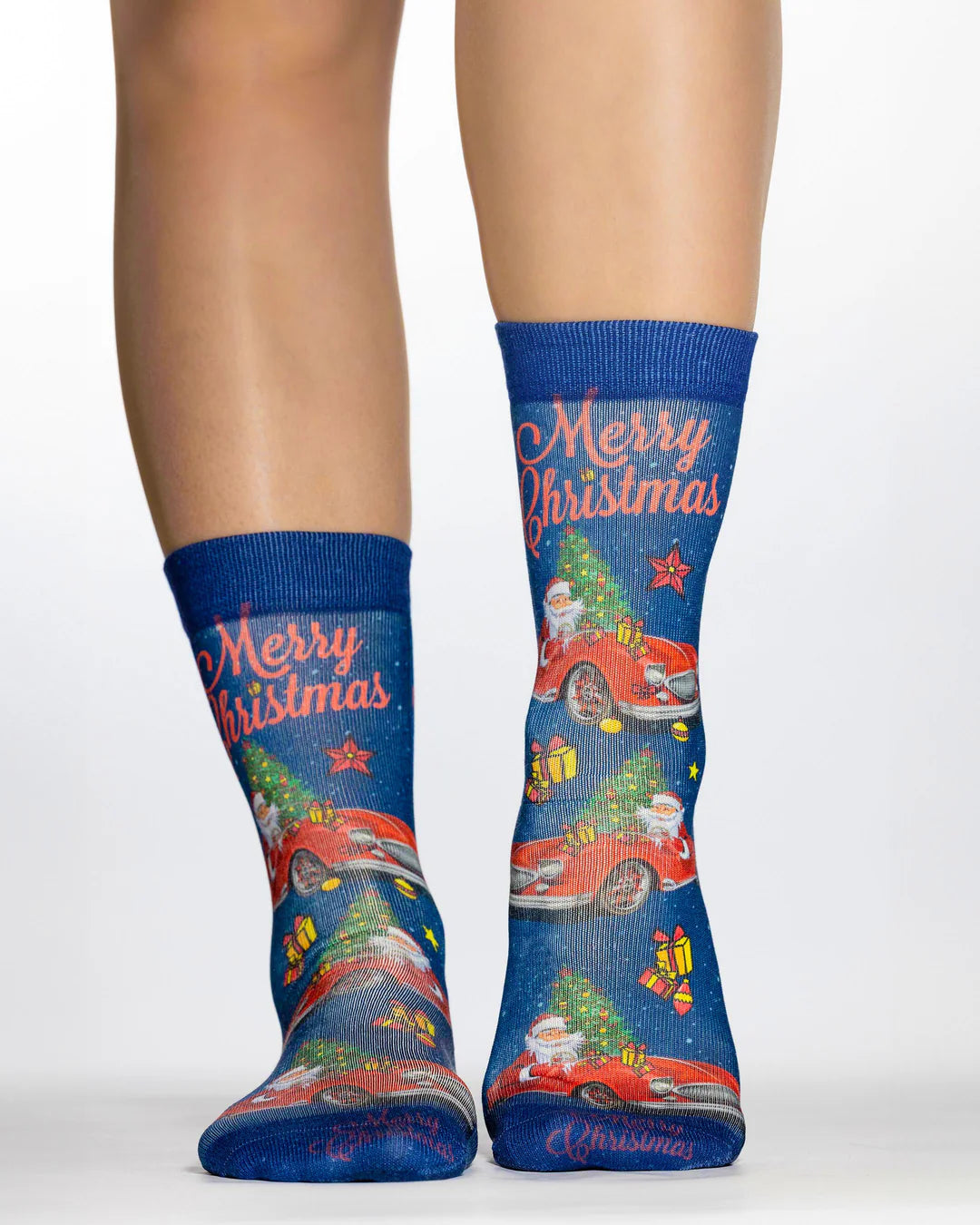 Christmas Car Ladies Socks