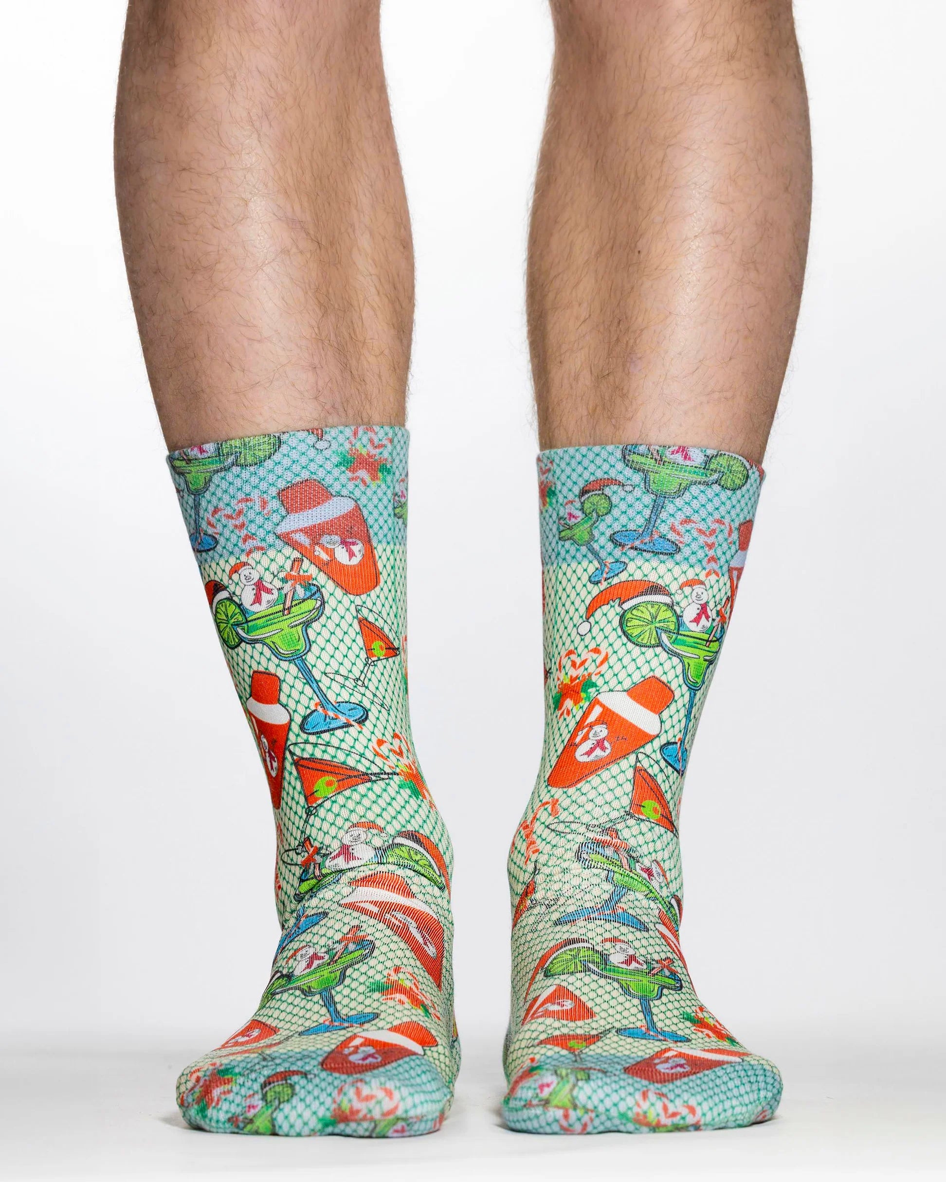 Christmas Cocktail Mens Socks
