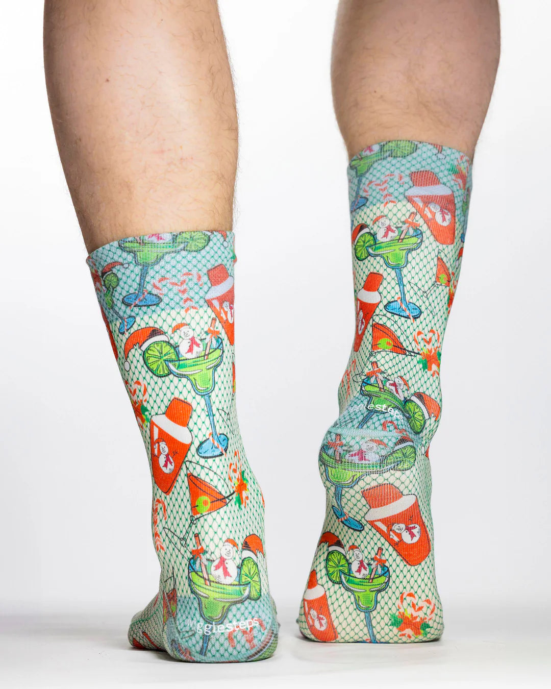 Christmas Cocktail Mens Socks