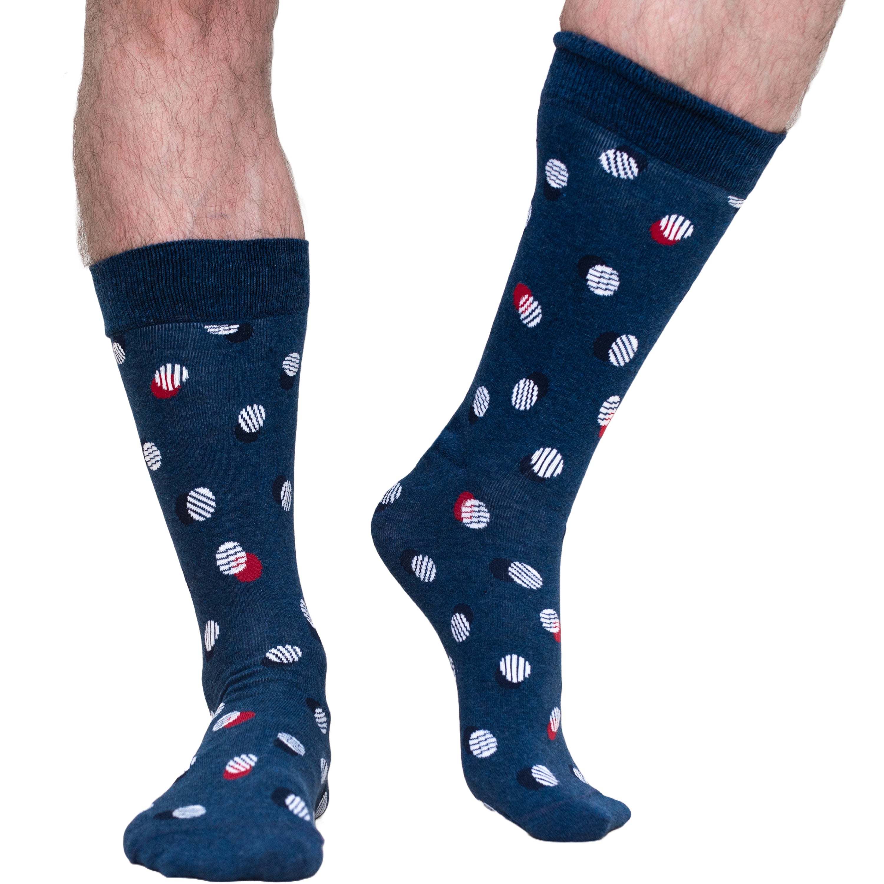 5-Pack Multi Spot & Stripe Organic Cotton Socks