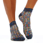 Blue Skulls Funky Sneaker Socks | Bold, Edgy & Playful Style