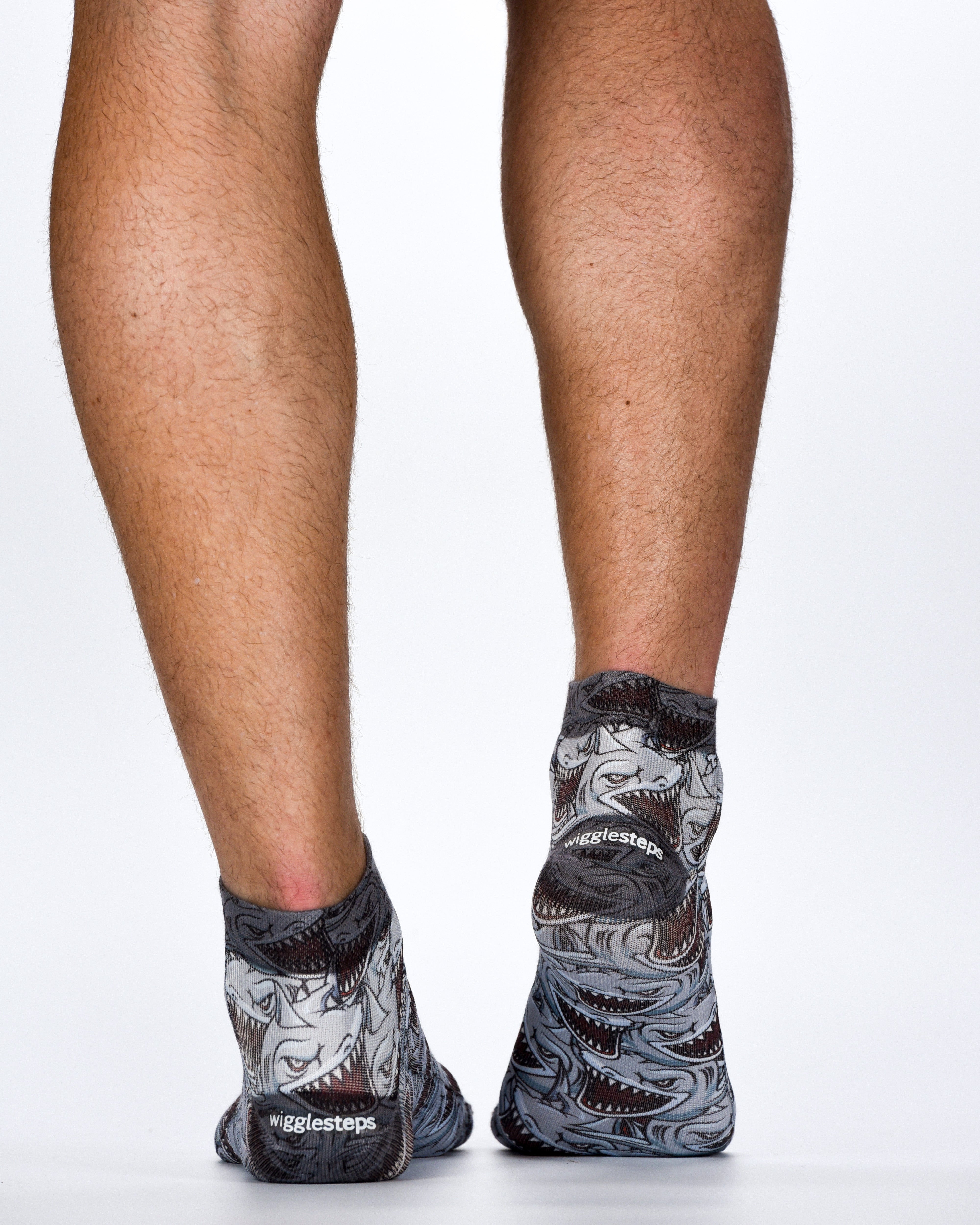 Shark Wigglesteps Sneaker Socks | Bold, Low-Cut Style for Men
