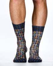 Blue Skulls Design Mens Socks | Bold, Edgy & Unique Style