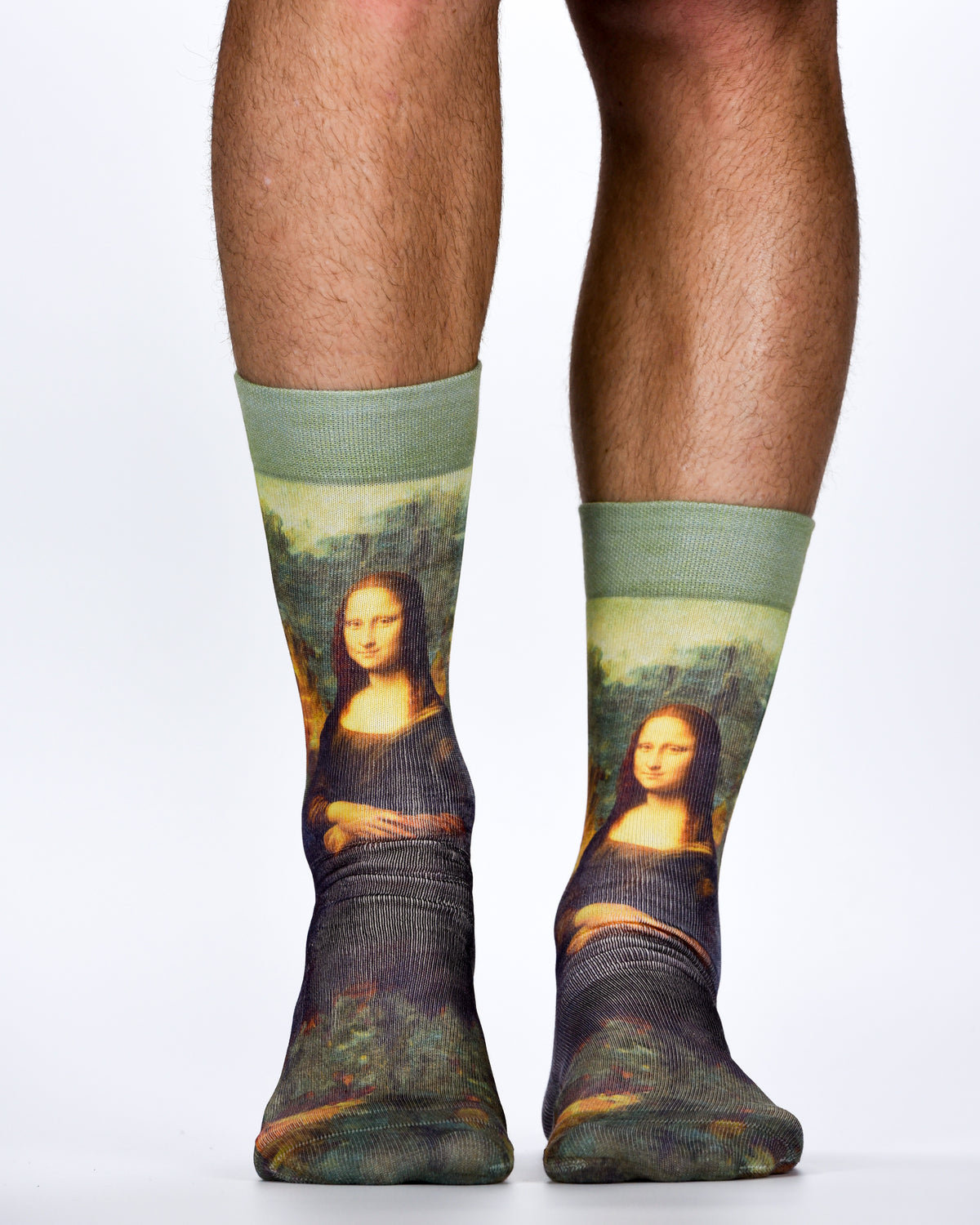 Mona Lisa Printed Mens Socks