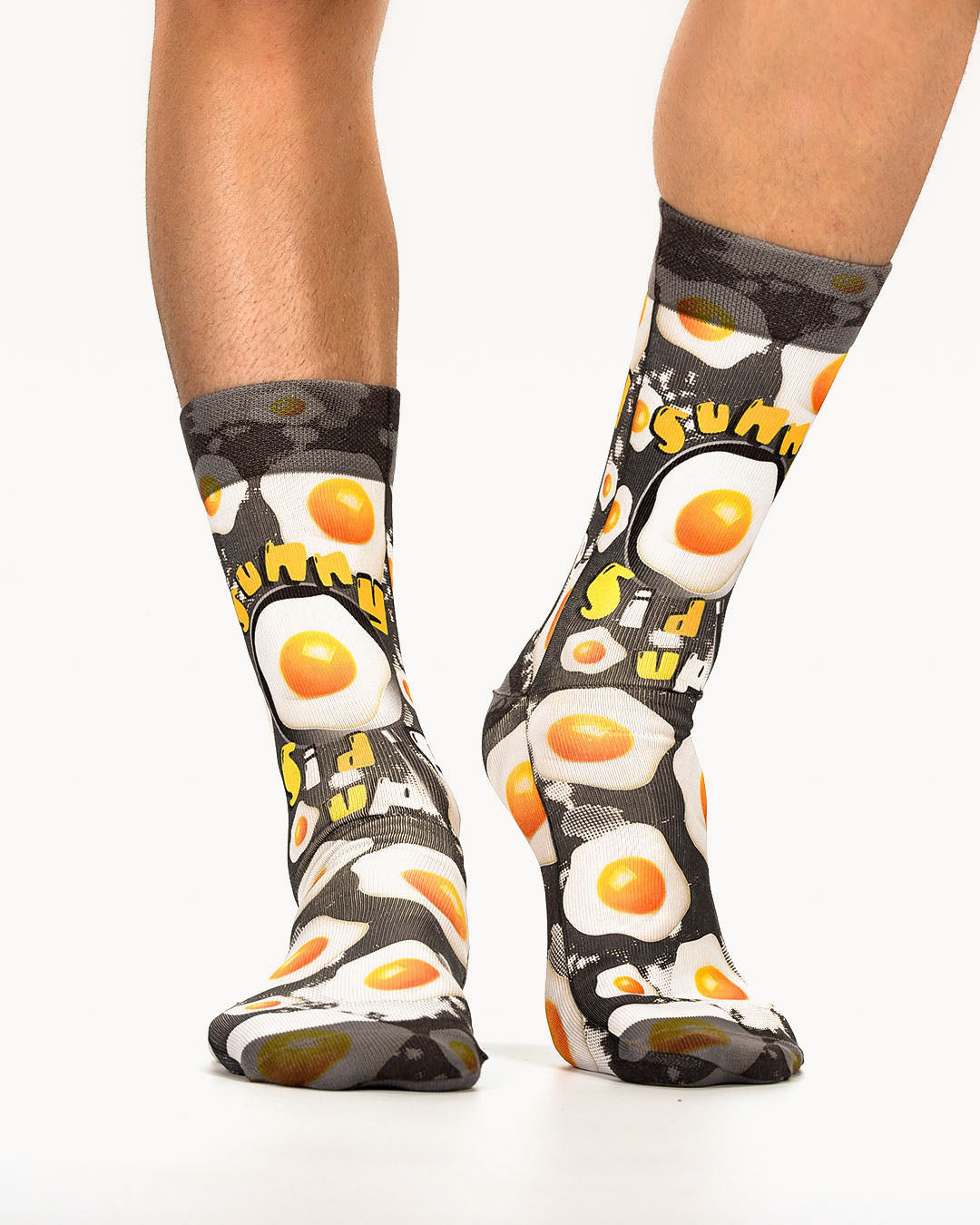 Sunny Side Up Fried Eggs Design Socks | Fun, Vibrant & Cosy