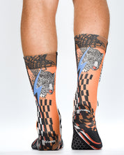Racing Panther Novelty Socks | Bold, Sporty & Statement Style