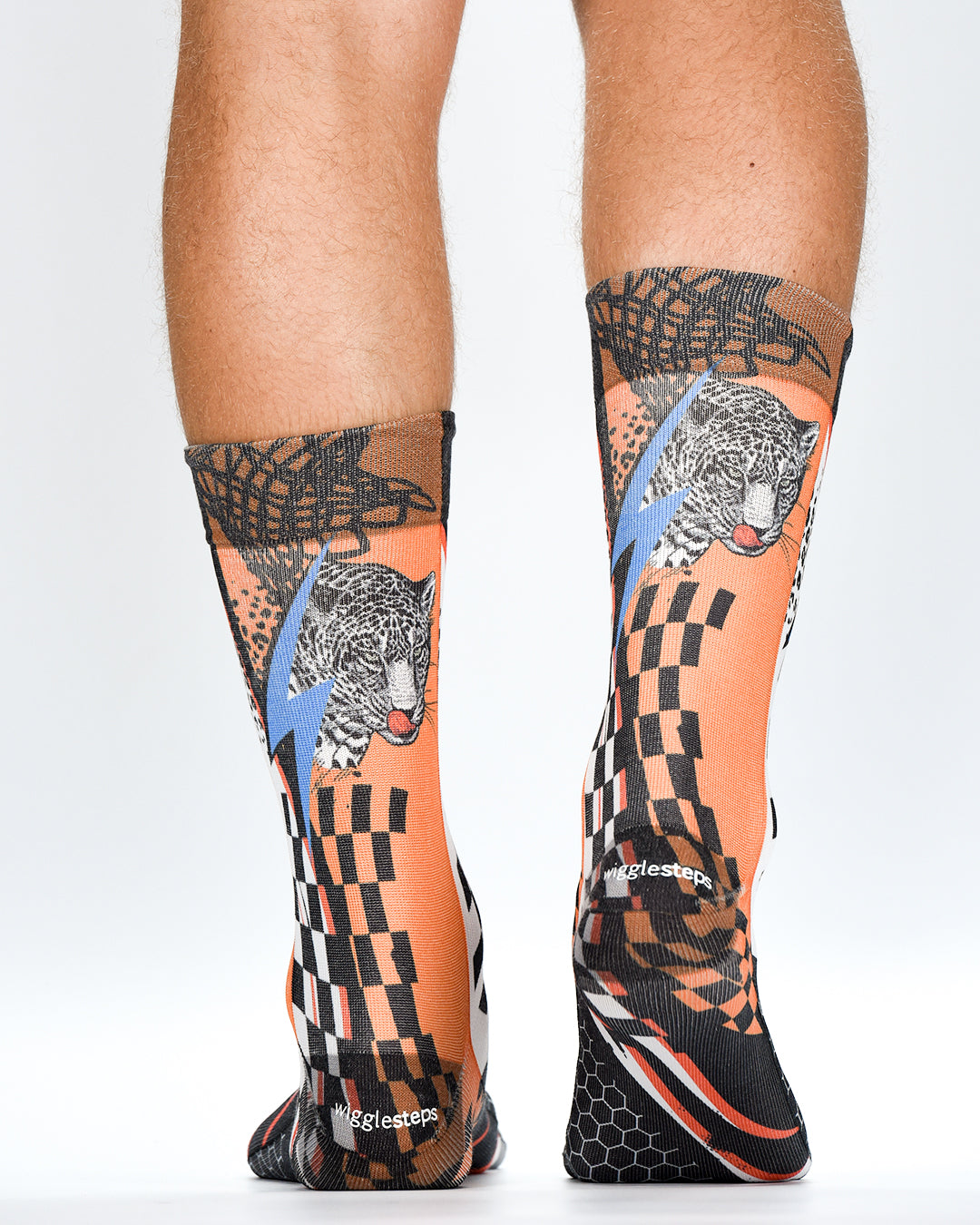 Racing Panther Printed Mens Socks