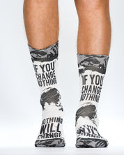 If You Change Nothing Mens Socks | Inspiring, Bold & Everyday Comfort