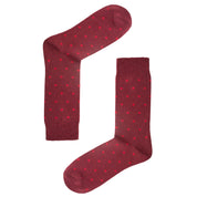 Small Spot Organic Cotton Mens Socks | Gentle Hold Comfort Top