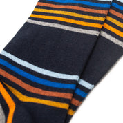 Multi Stripe Mens Socks – Organic Cotton Comfort Top