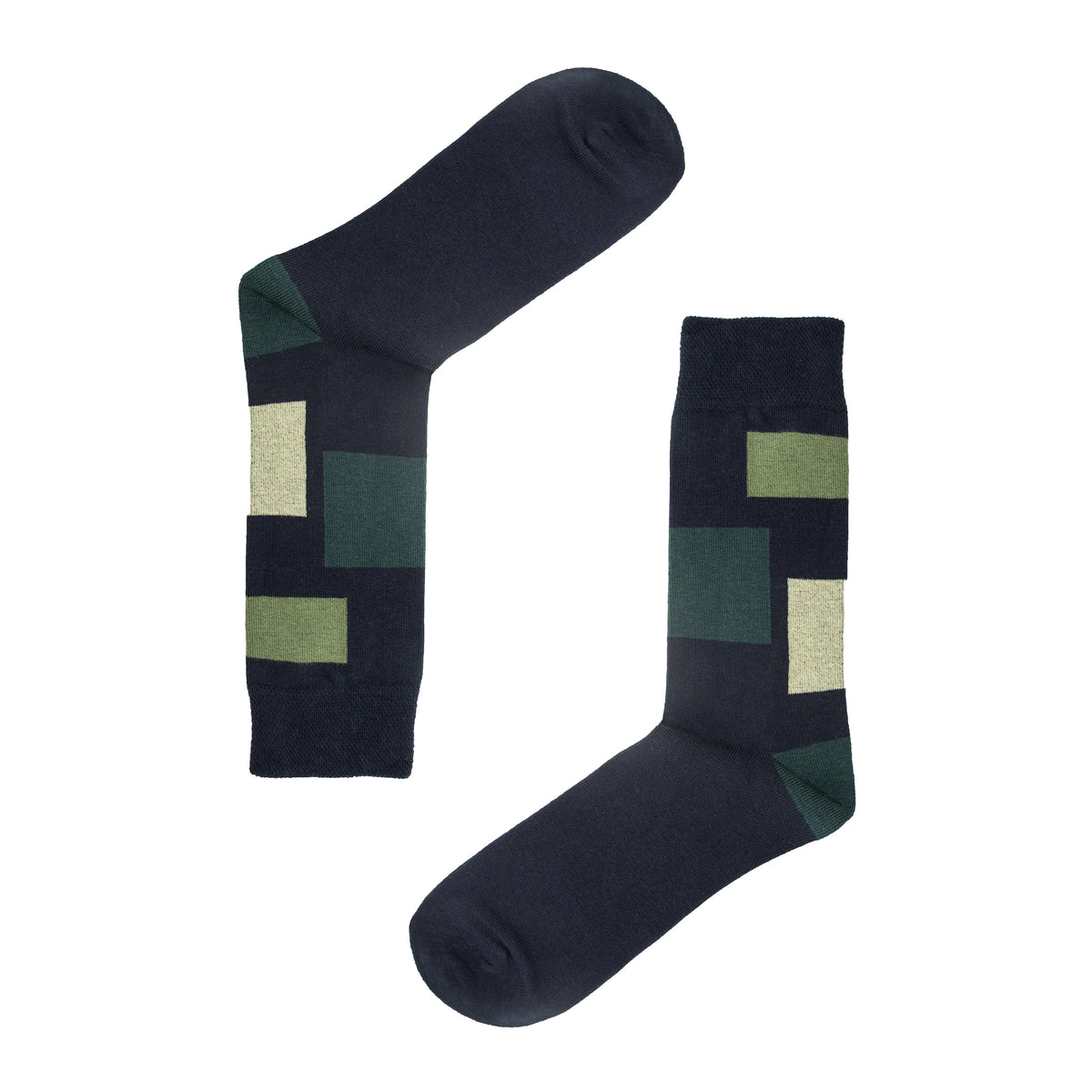 Block Pattern Mens Socks