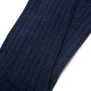 Navy Blue Ribbed Mens Socks | Recycled & Eco-Friendly