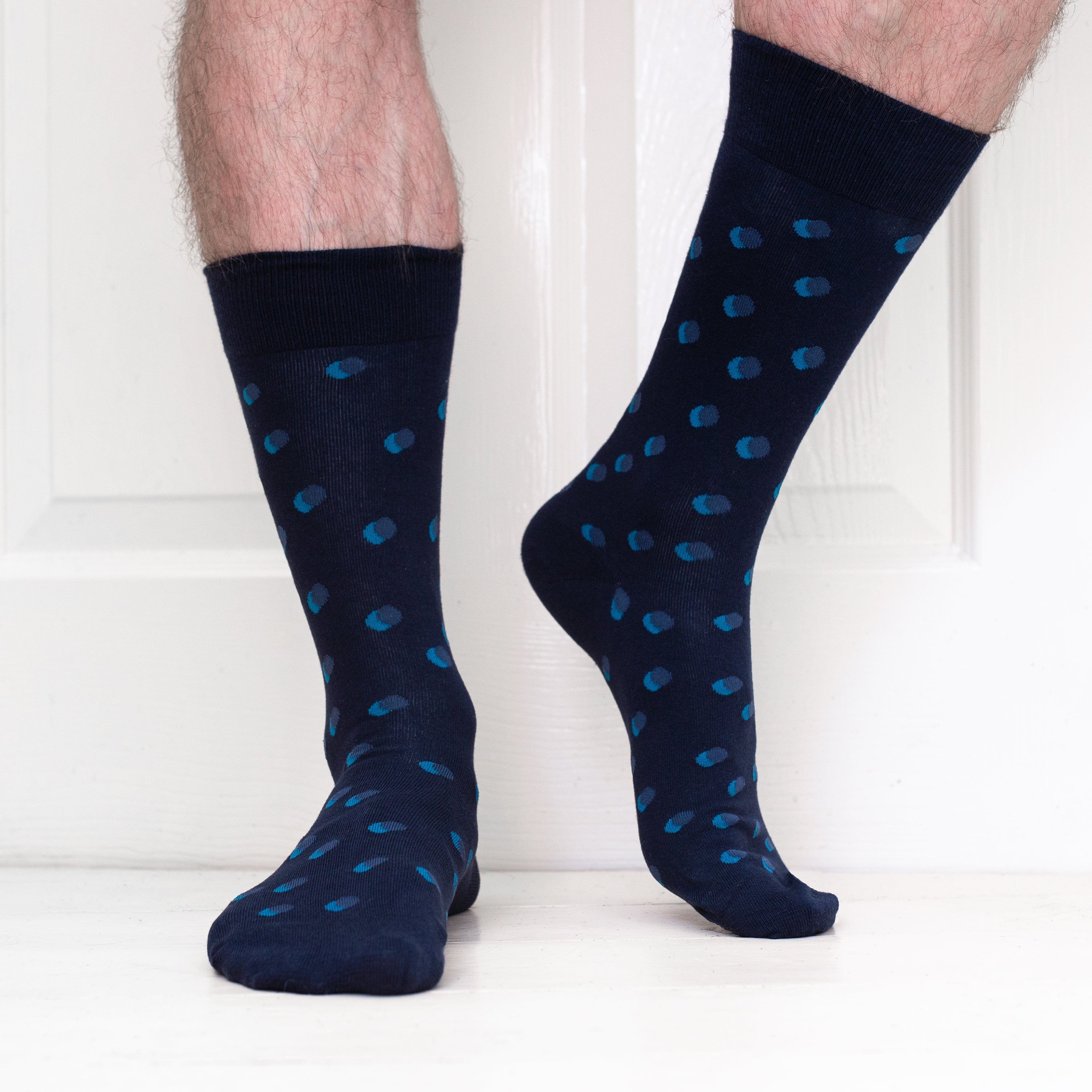 Organic Cotton Shadow Spot Mens Socks | Soft, Sustainable & Stylish