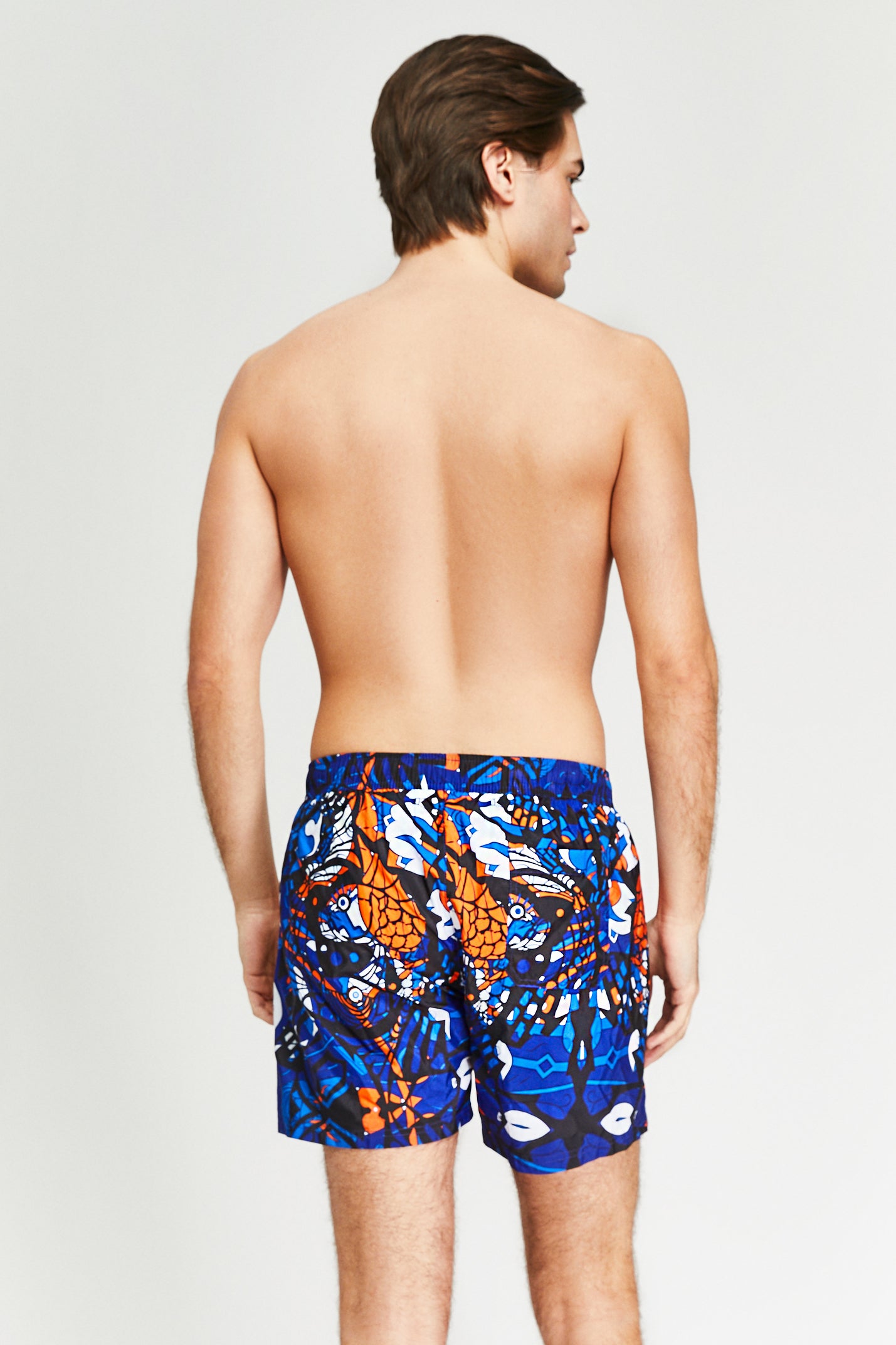 Koi Design Men’s Swim Shorts | Wigglesteps | Bold, Artistic Swimwear