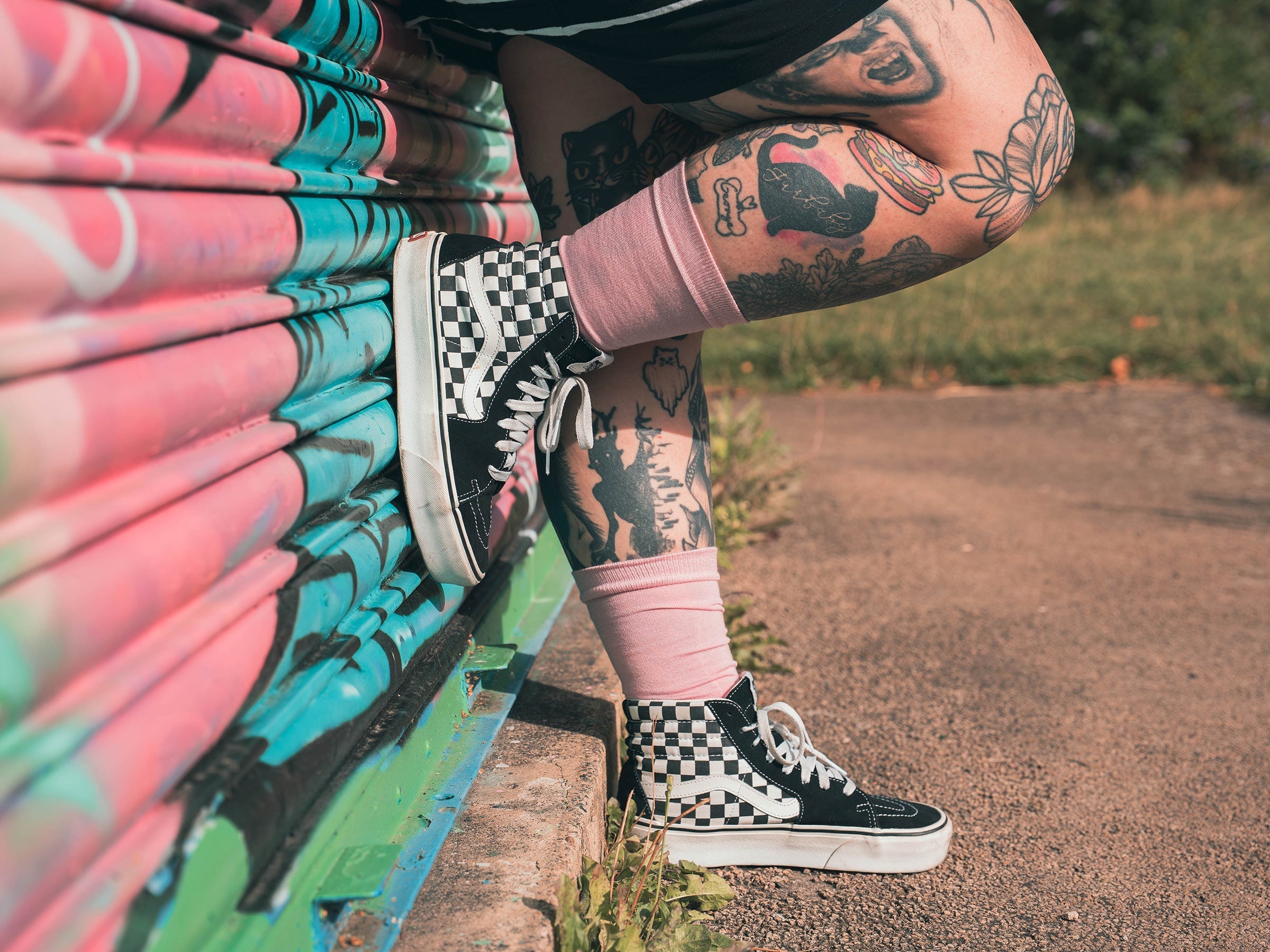 Rose pink socks