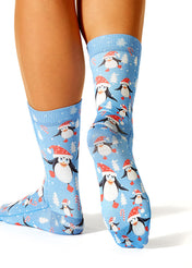 Christmas Penguin Ladies Socks