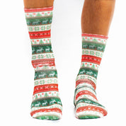 Knitted Deer Mens Novelty Socks