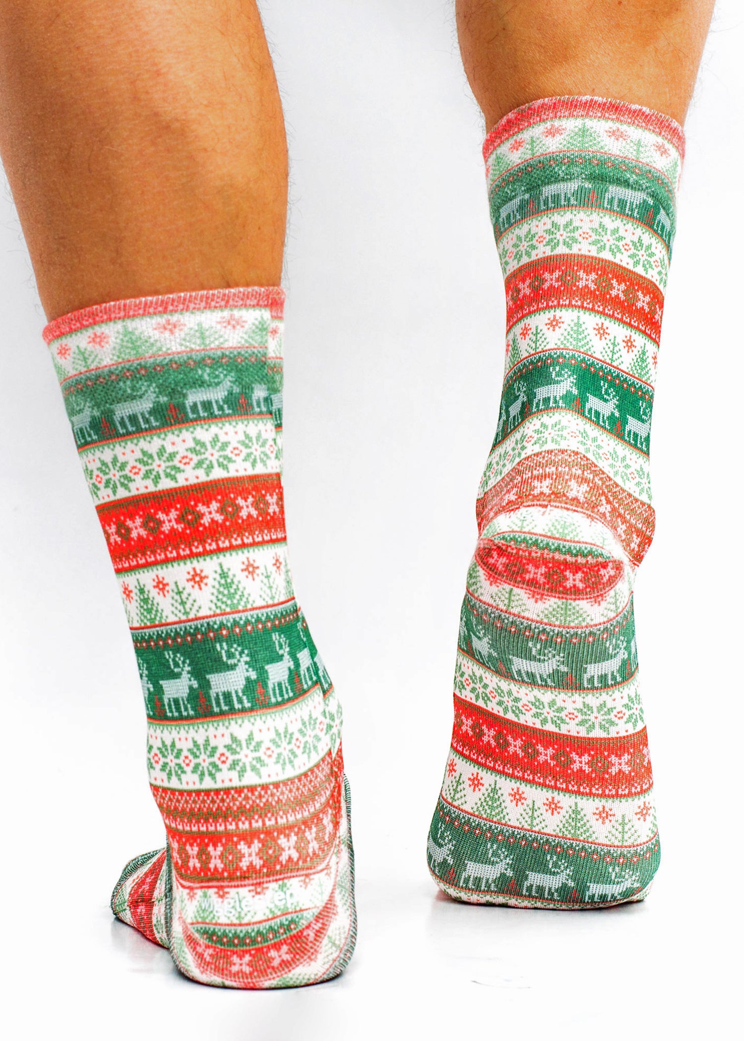 Knitted Deer Mens Novelty Socks