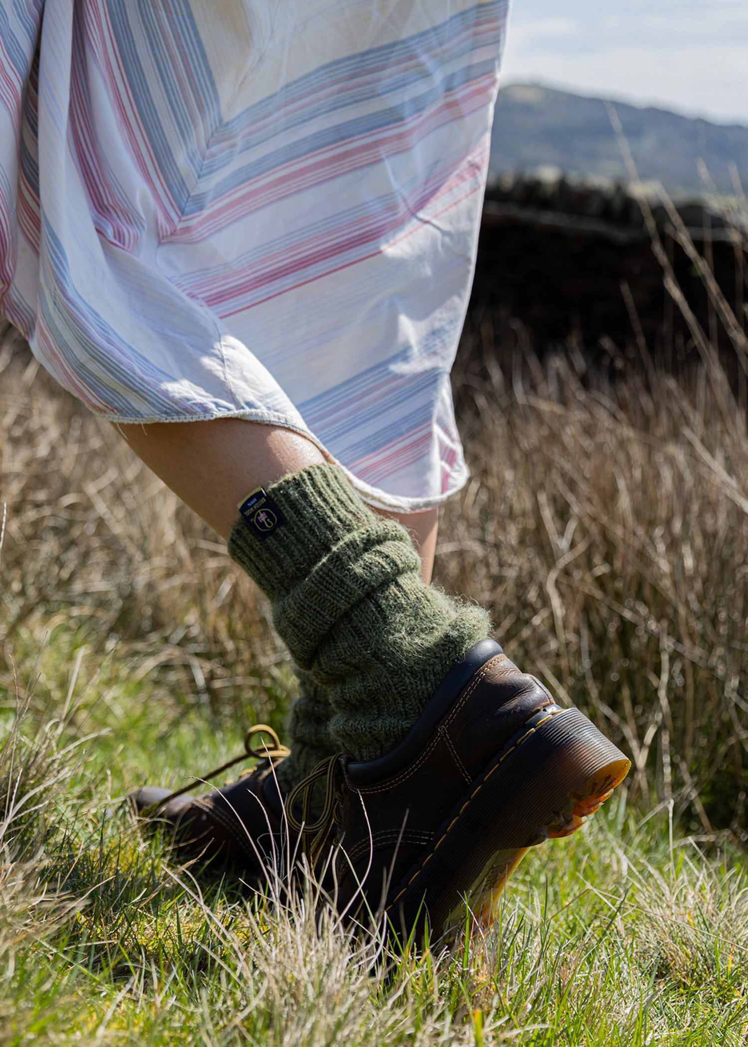 British Wool Boot Socks – Dark Apple | 100% British Wool Luxury Boot Socks