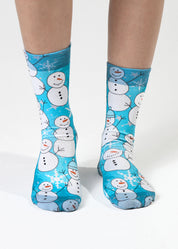 Snowman Ladies Socks