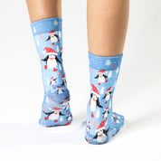 Christmas Penguin Ladies Socks