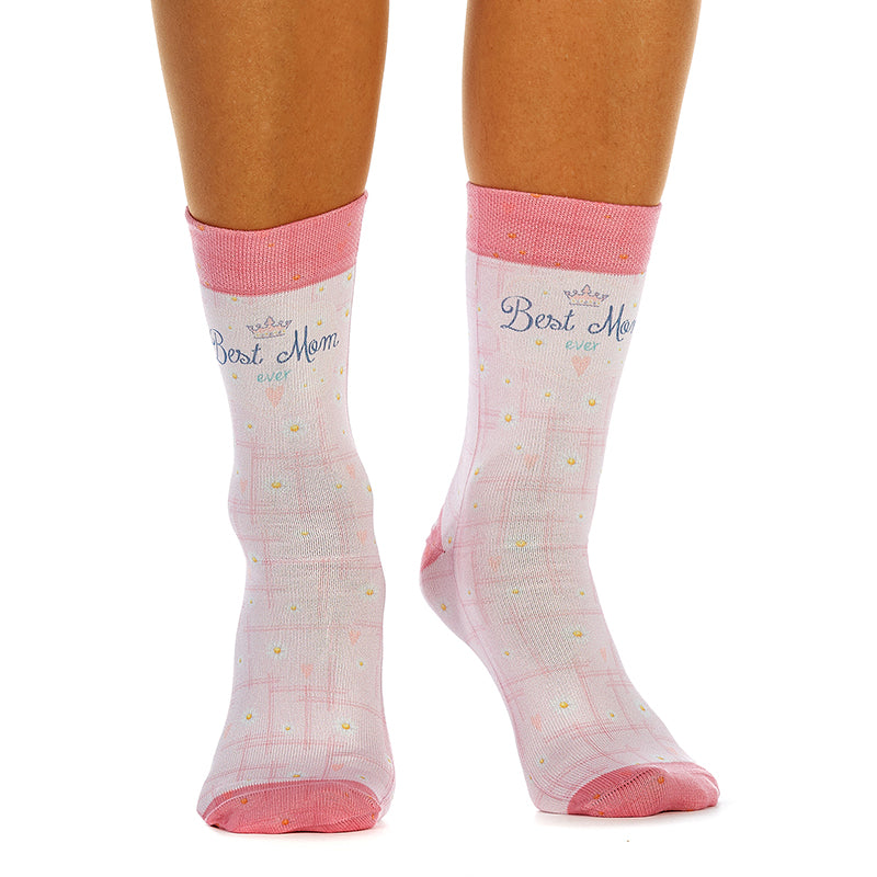 BEST MOM Ladies Novelty Gift Socks