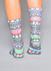 Santa Ethnic Design Ladies Socks