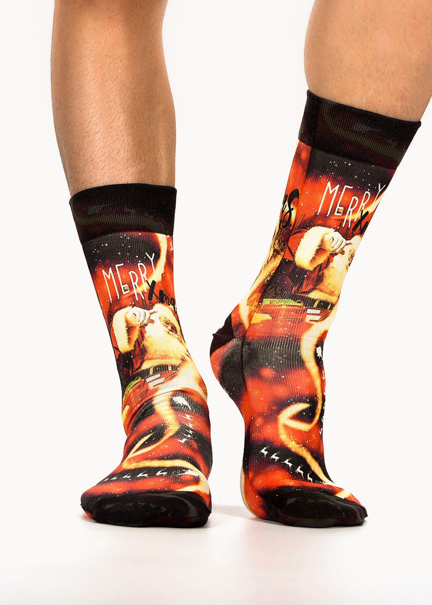 Santa Trip Novelty Mens Socks