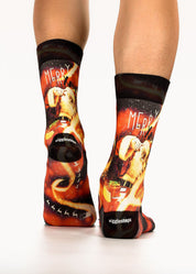 Santa Trip Ladies Funny Christmas Socks