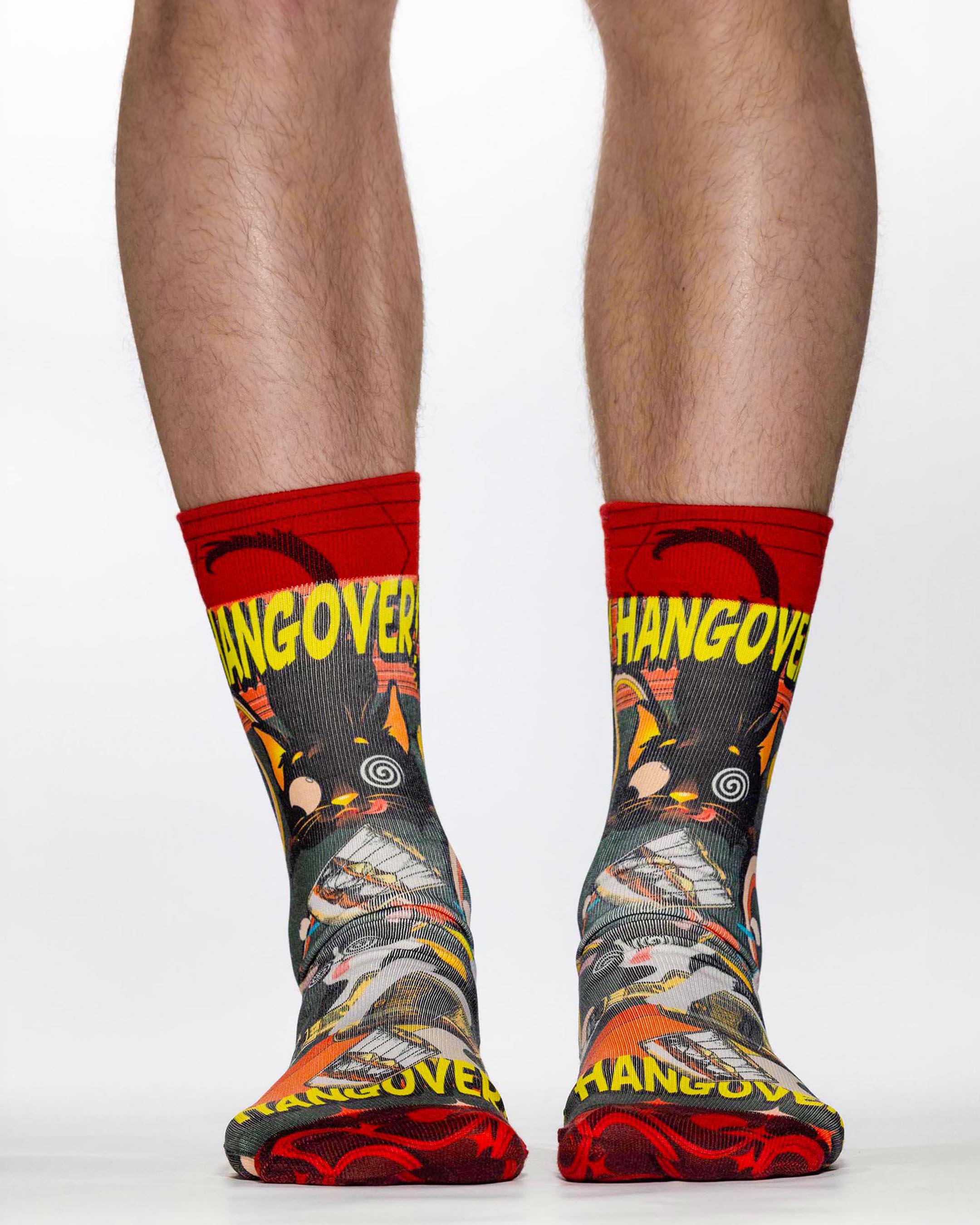 Hangover Cat Novelty Socks | Quirky, Fun & Ultra Comfortable
