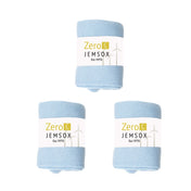 Luxury Socks Multipack 3 Pairs / 5-Pairs Sky Blue Plain Colour Men's Crew Socks Size 7-12