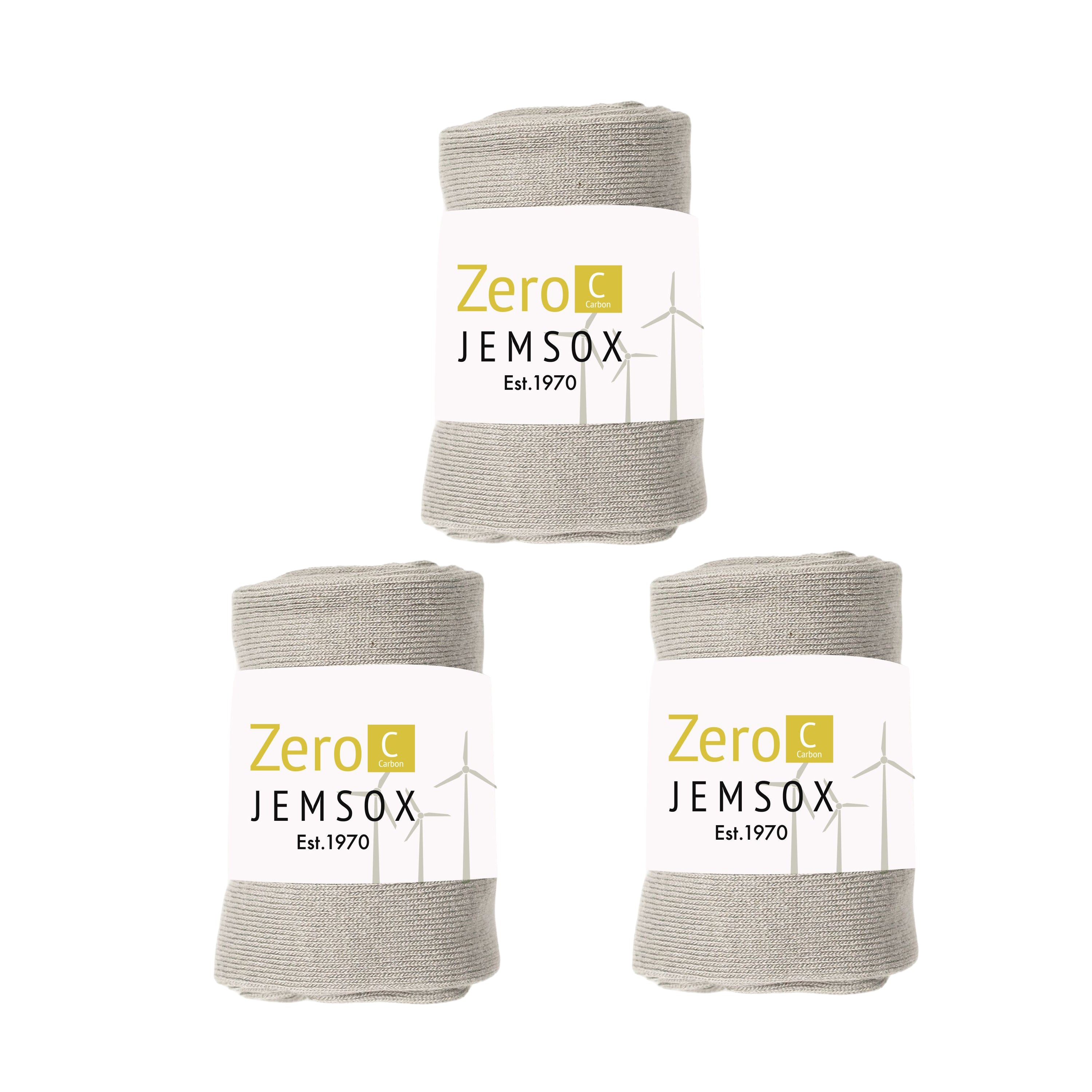 Luxury Socks Multipack 3 Pairs / 5-Pairs Grey Plain Colour Men's Crew Socks Size 7-12