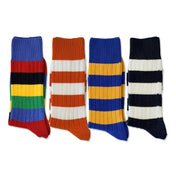 Men's Premium Rugby Stripe Socks – Multicolour Stripe (4 Pack Multipack)
