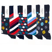 Jemsox Men’s 5-Pack Premium Socks Multipack - Crew Socks for Everyday, Dress & Athletic Use
