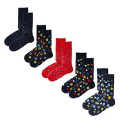 5-Pack Spots & Circles – Organic Cotton Socks
