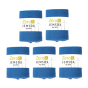 Luxury Socks Multipack 3 Pairs / 5-Pairs Electric Cobalt Blue Plain Colour Men's Crew Socks Size 7-12