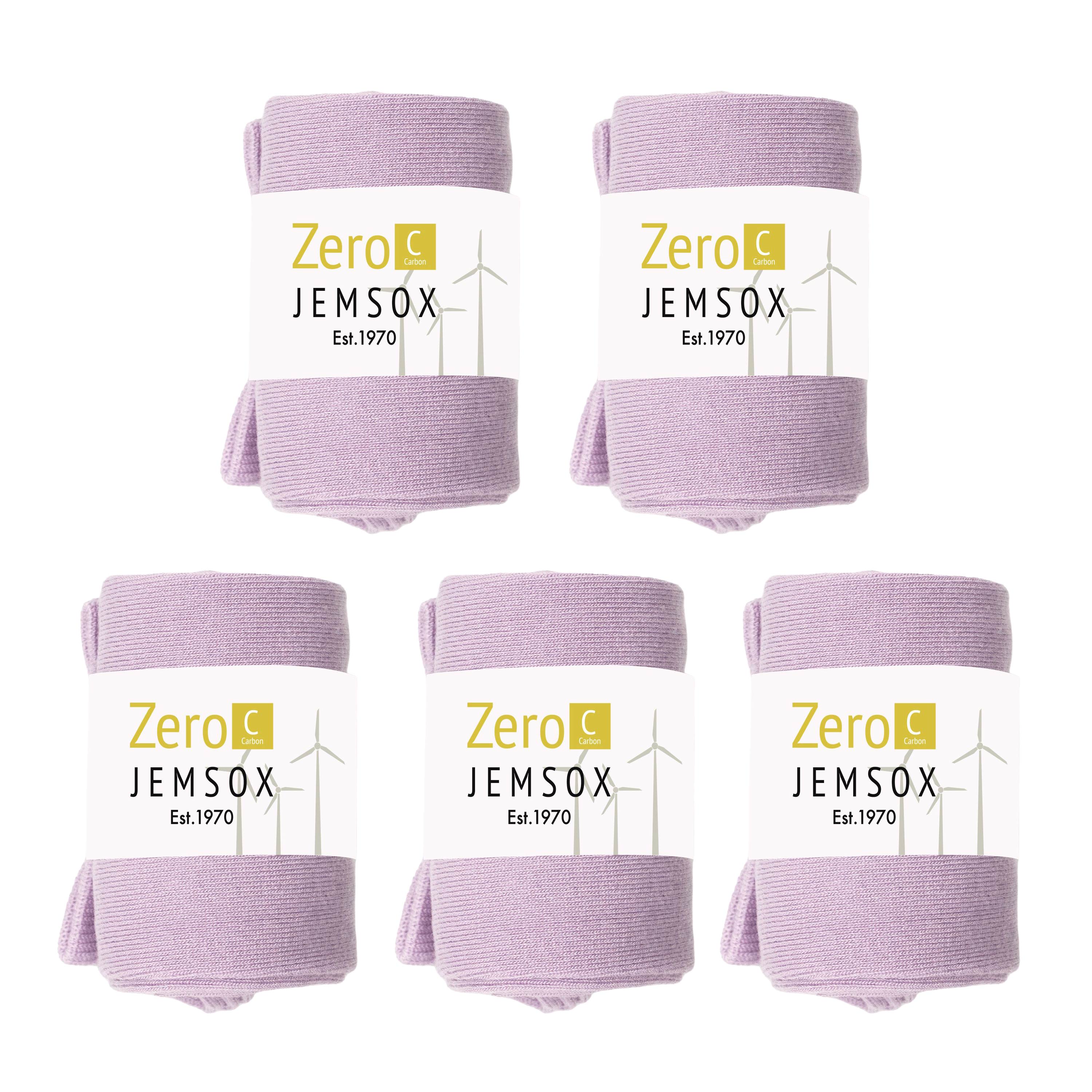 Luxury Socks Multipack 3 Pairs / 5-Pairs Lavender Purple Plain Colour Men's Crew Socks Size 7-12