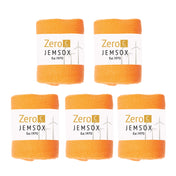 Luxury Socks Multipack 3 Pairs / 5-Pairs Orange Plain Colour Men's Crew Socks Size 7-12