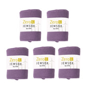 Luxury Socks Multipack 3 Pairs / 5-Pairs Purple Plain Colour Men's Crew Socks Size 7-12